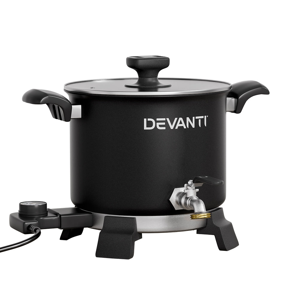 Devanti Wax Melter | 5L | Candle Making | 1200W | Melting Pot Furnace | Quick Pour Spout | Soy Soap