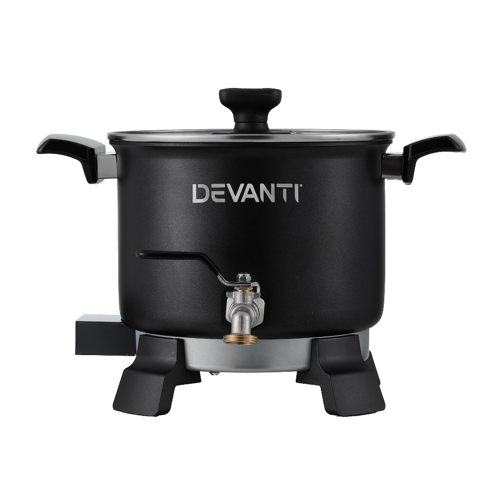Devanti Wax Melter | 5L | Candle Making | 1200W | Melting Pot Furnace | Quick Pour Spout | Soy Soap