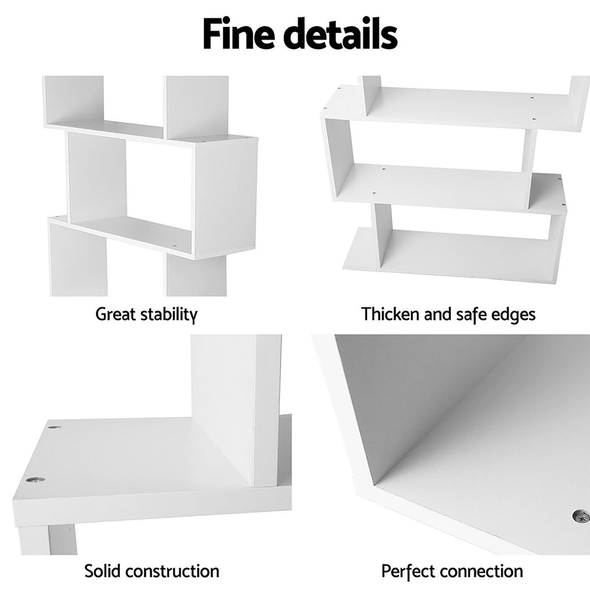 King Single Bed Frame | Built-In Bookshelf Headboard | Storage Style