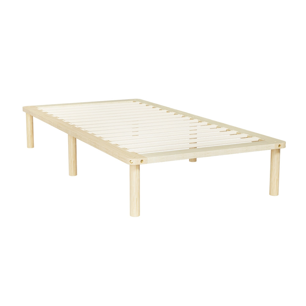 Bed Frame | Single Size | Wooden Base | Mattress Platform | Timber Pine | AMBA