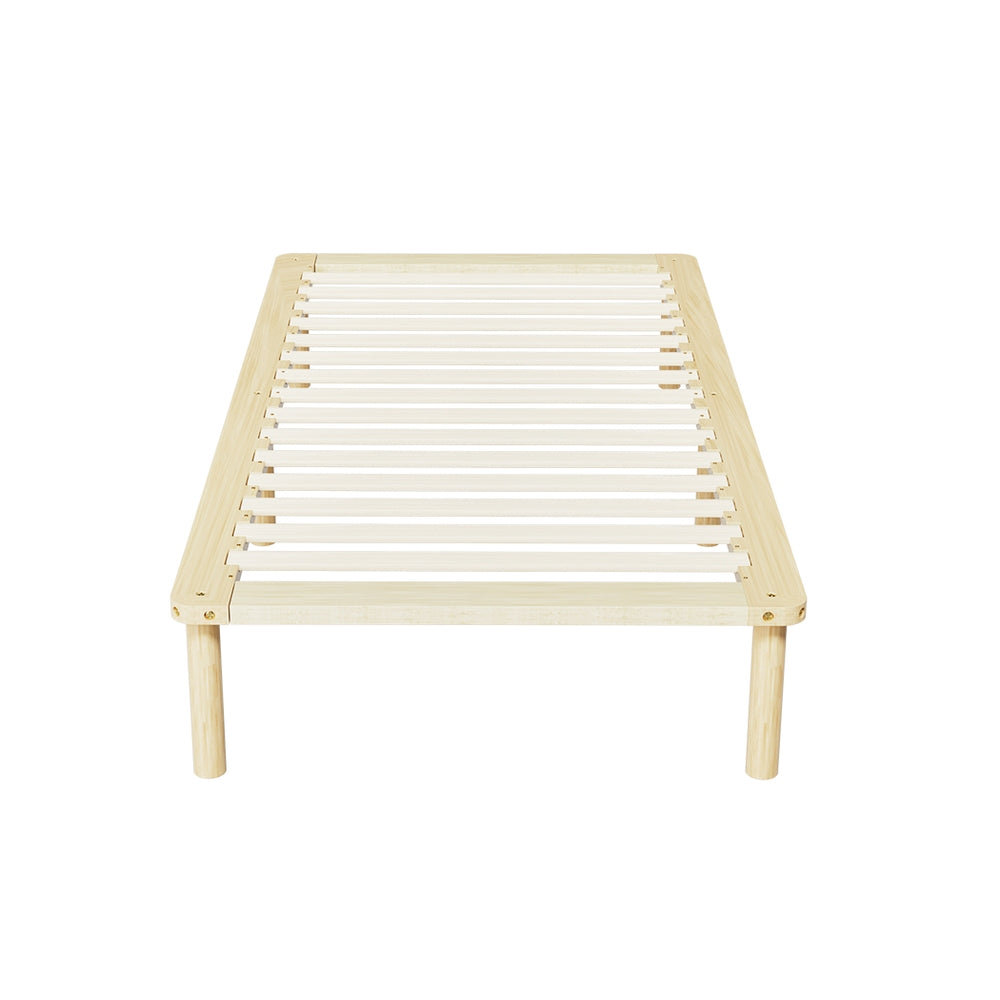 Bed Frame | Single Size | Wooden Base | Mattress Platform | Timber Pine | AMBA