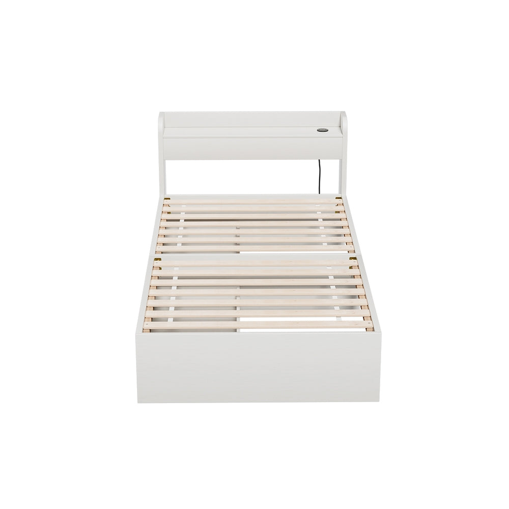 Bed Frame | Single Size | Mattress Base | With Charging Ports | 2 Storage Drawers