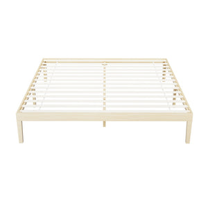 Bed Frame | King Size | Wooden Base | Mattress Platform | Timber Pine | BRUNO