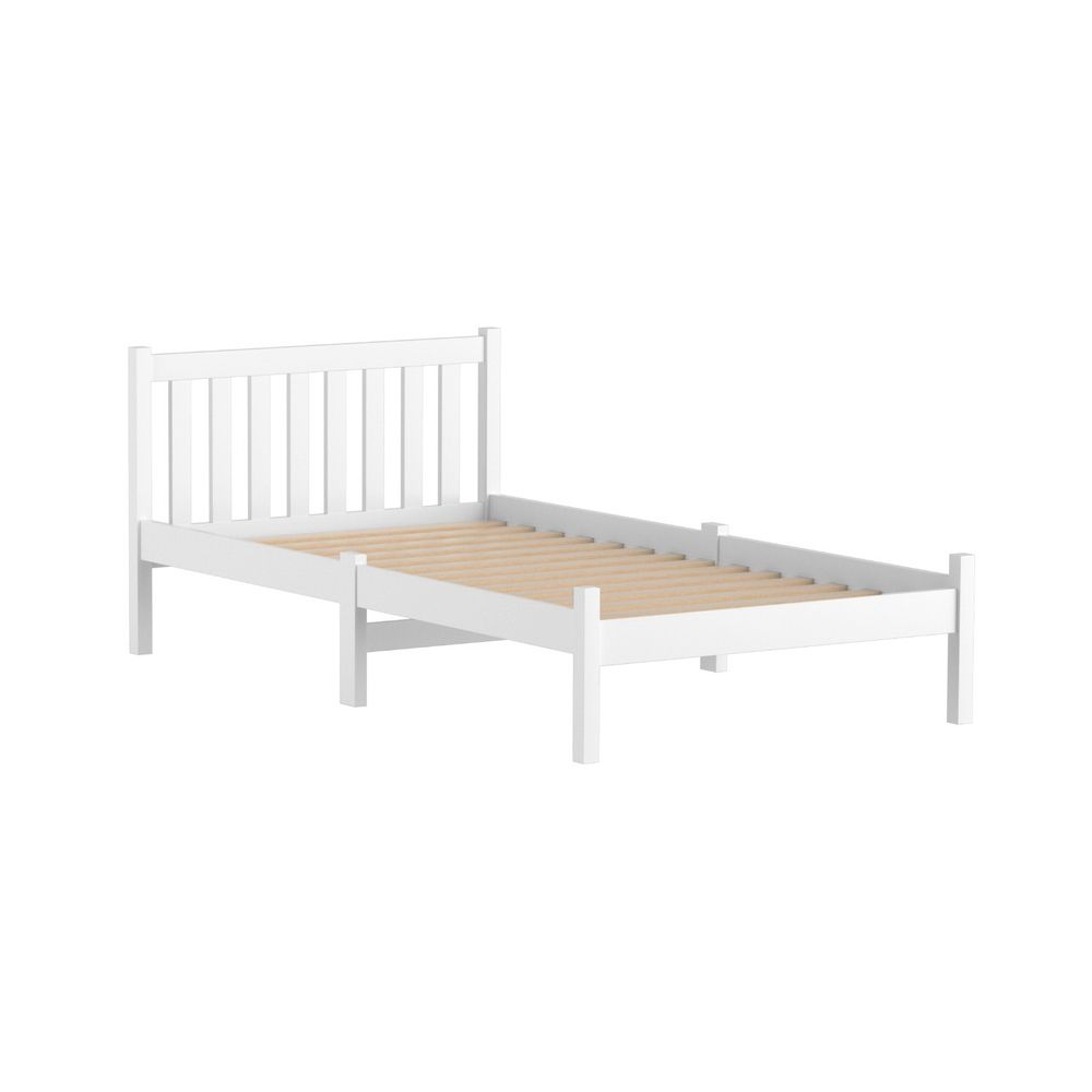 Bed Frame | King Single Size | Wooden | White | SOFIE
