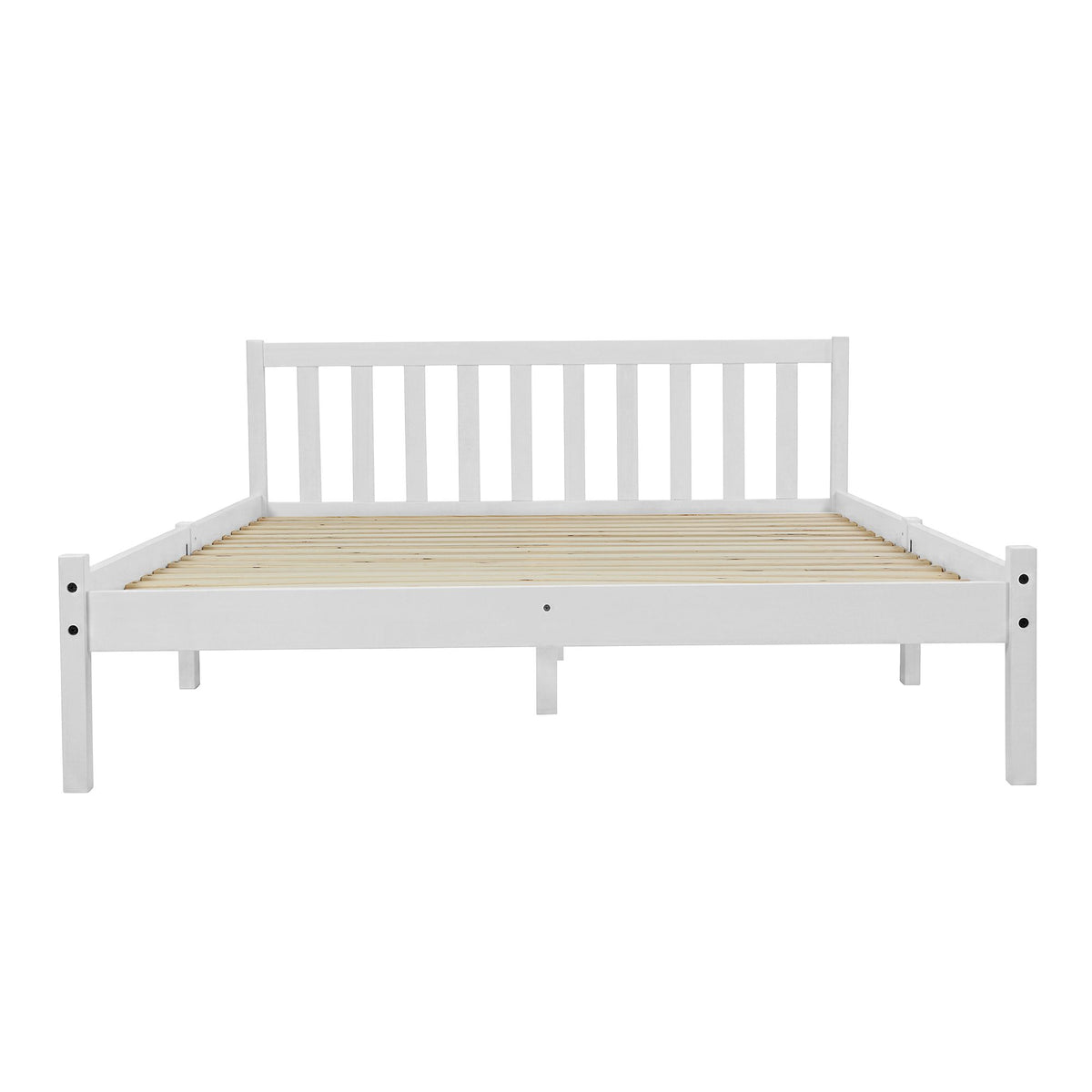 Bed Frame | Queen Size | Wooden | White | SOFIE