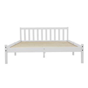 Bed Frame | Queen Size | Wooden | White | SOFIE