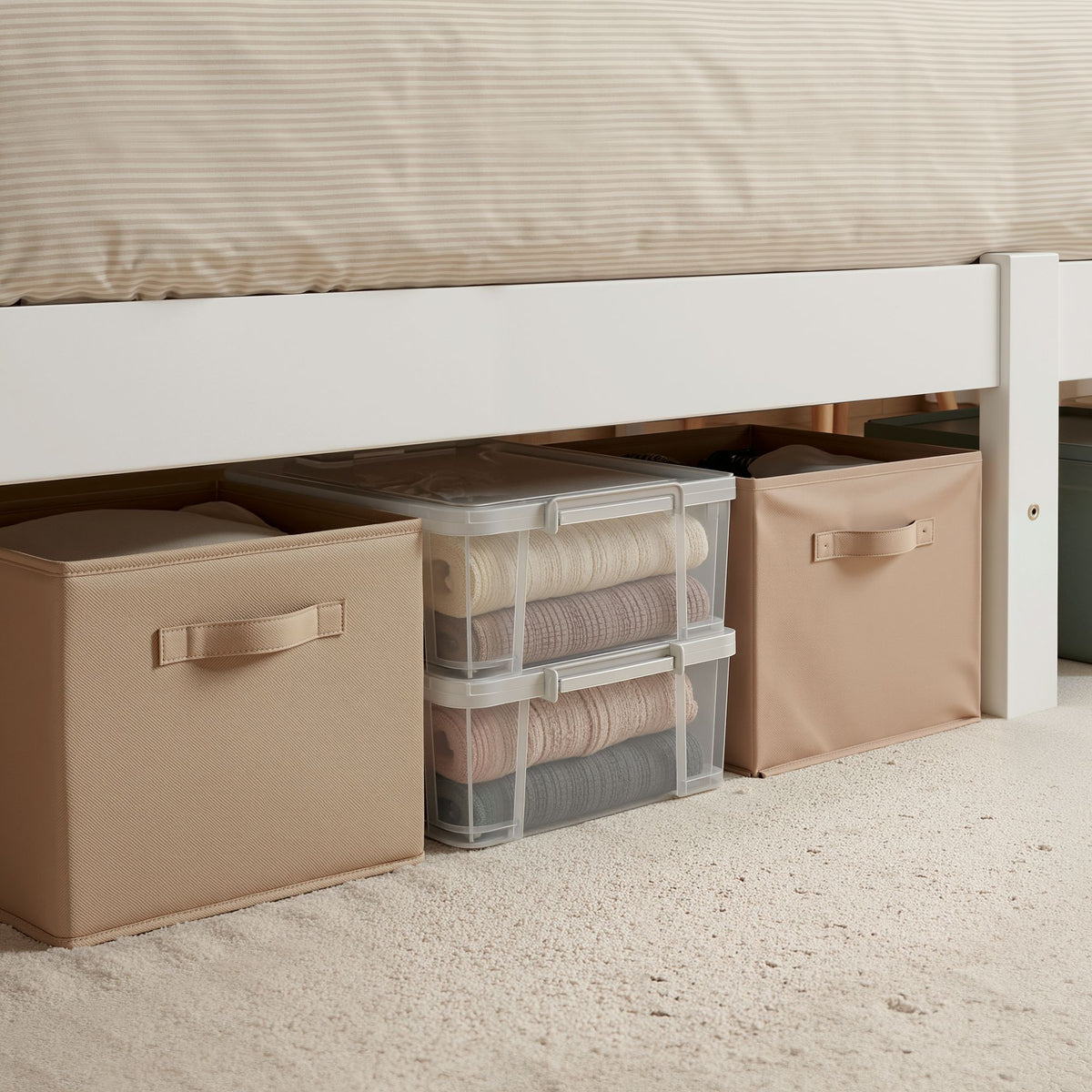 Bed Frame | Queen Size | Wooden | White | SOFIE