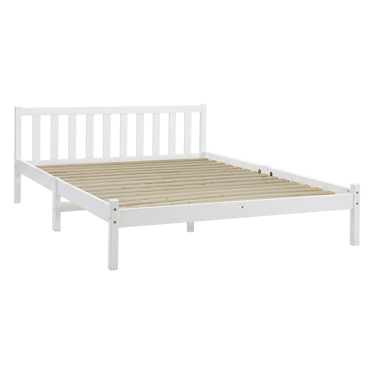 Bed Frame | Queen Size | Wooden | White | SOFIE