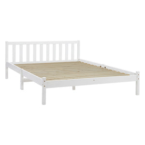 Bed Frame | Queen Size | Wooden | White | SOFIE