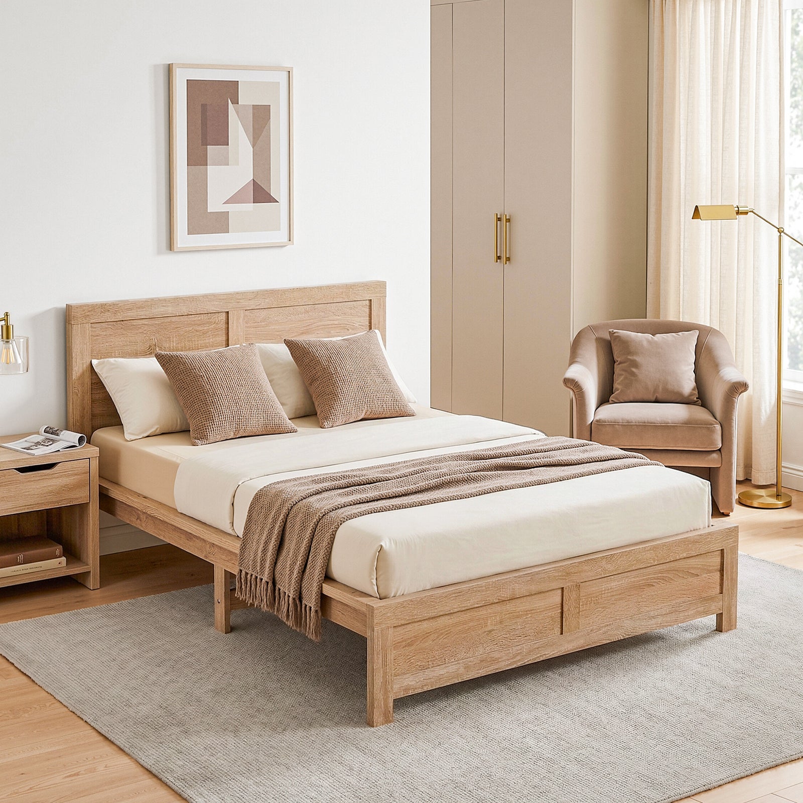 King Single Bed Frame | Wooden Bed Base