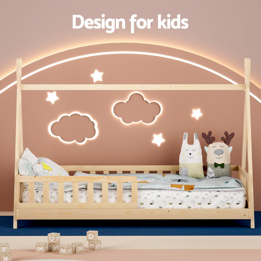 Kids Bed Frame | Wooden House Frames | Oak PUAH