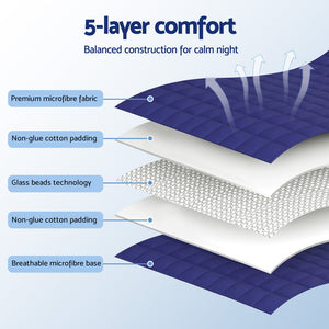 Weighted Blanket | 11kg | Heavy Gravity | Relax & Calm | Blue