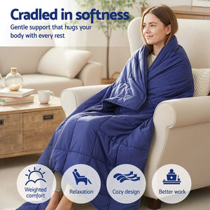 Weighted Blanket | 6.8kg | Heavy Gravity | Relax & Calm | Blue