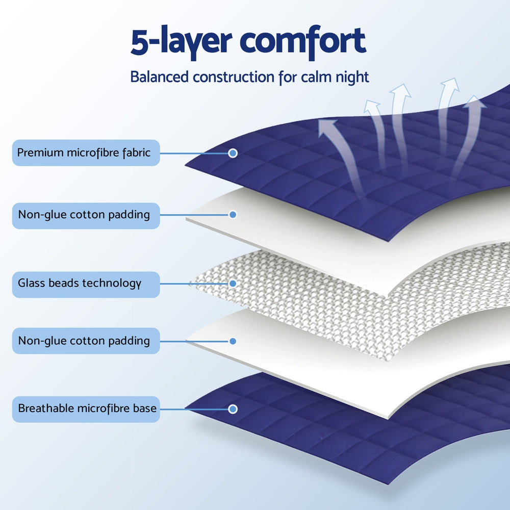 Weighted Blanket | 6.8kg | Heavy Gravity | Relax & Calm | Blue