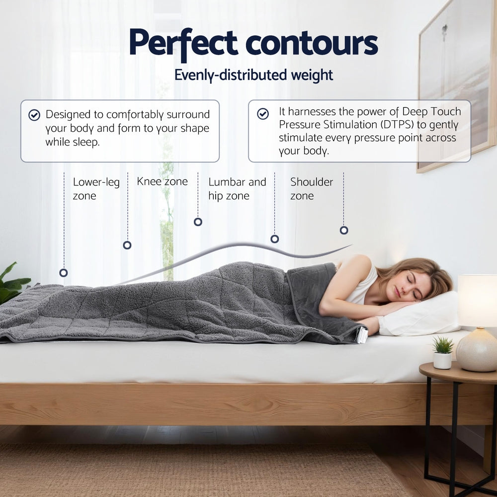 Weighted Blanket | 5.5kg | Sherpa Fleece | Adults & Kids | Calming Gravity