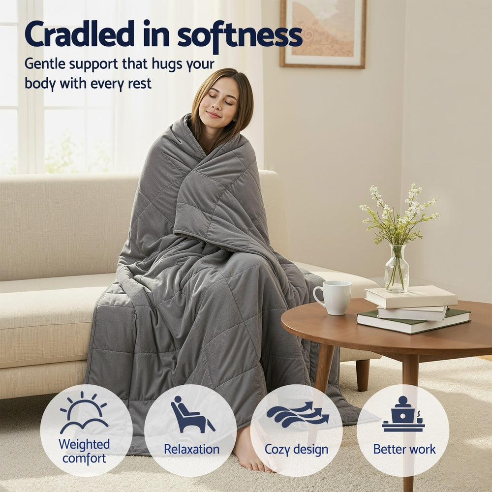 Weighted Blanket | 11kg | Sherpa Fleece | Adults & Kids | Anti Anxiety