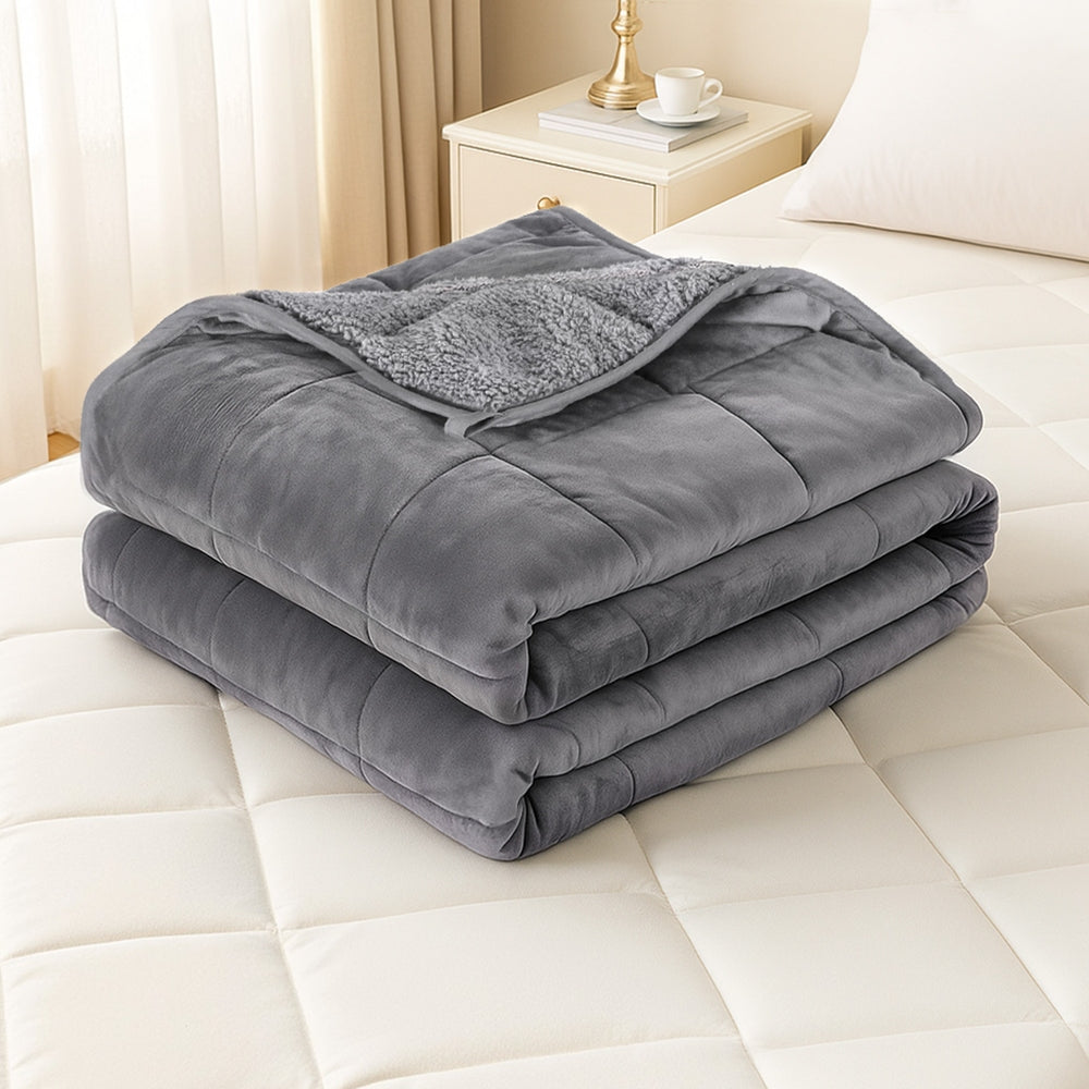 Weighted Blanket | 9kg | Sherpa Fleece | Adults & Kids | Anti Anxiety