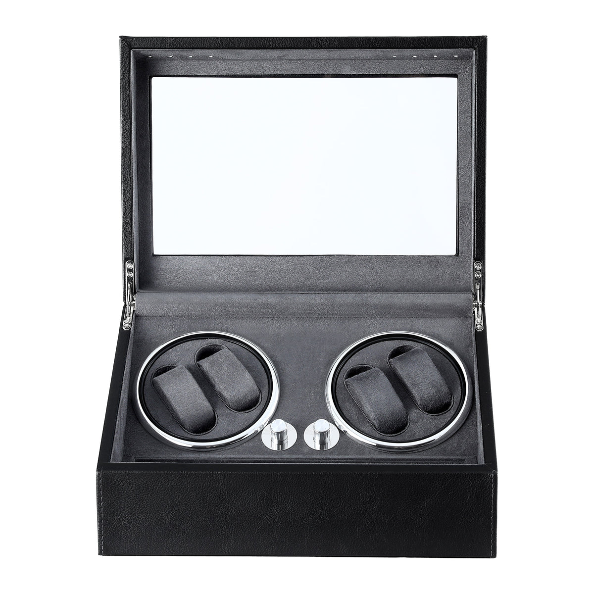 Automatic Watch Winder | Double | LED Display | Black