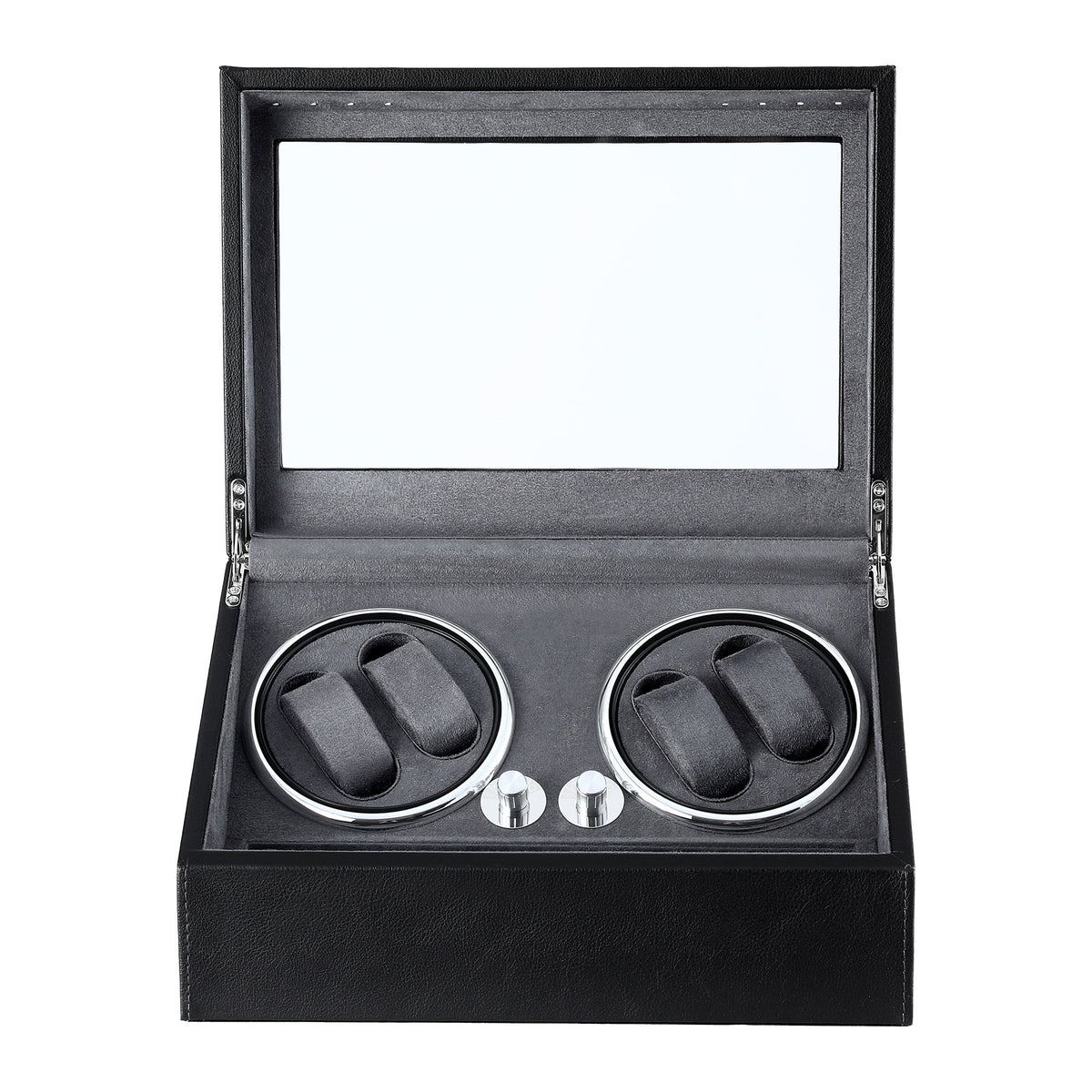 Automatic Watch Winder | Double | LED Display | Black