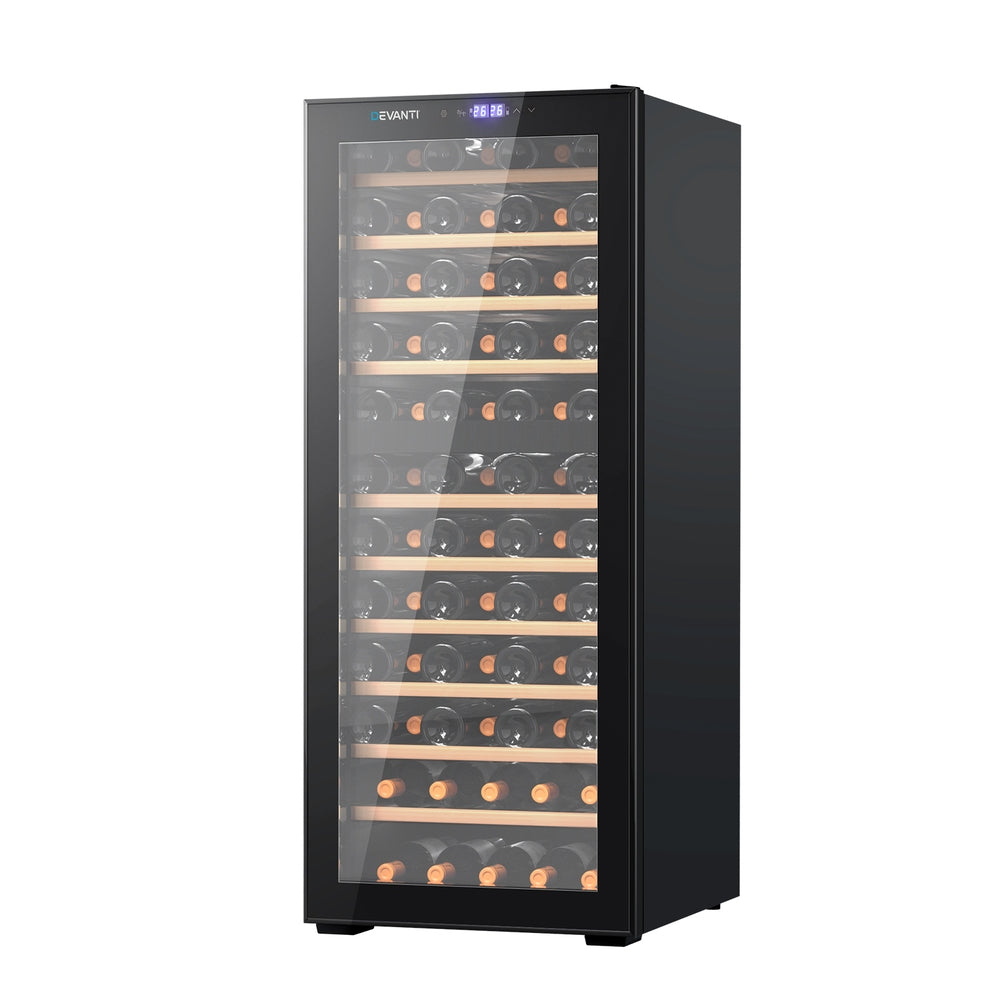 Devanti Wine Cooler Fridge | Compressor | Dual Zone | 80 Bottles