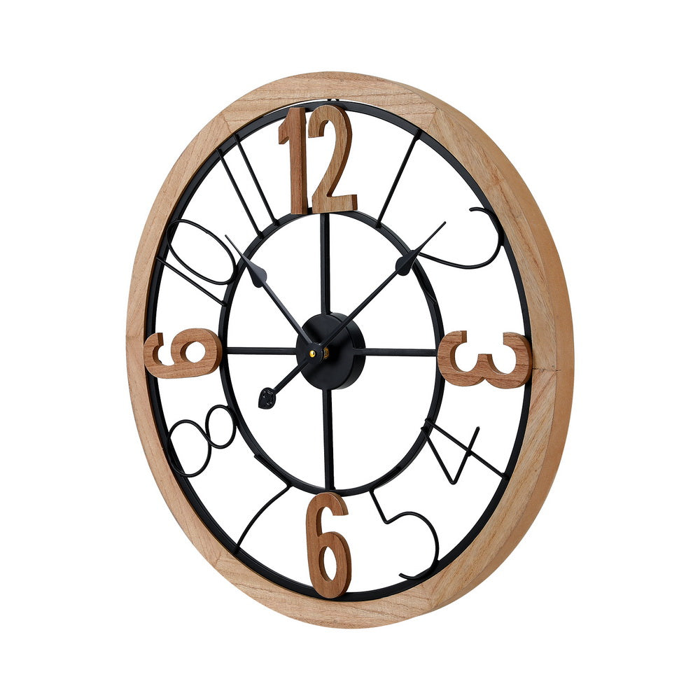60CM Wall Clock | Wooden