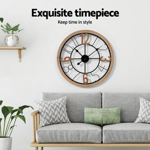 60CM Wall Clock | Wooden
