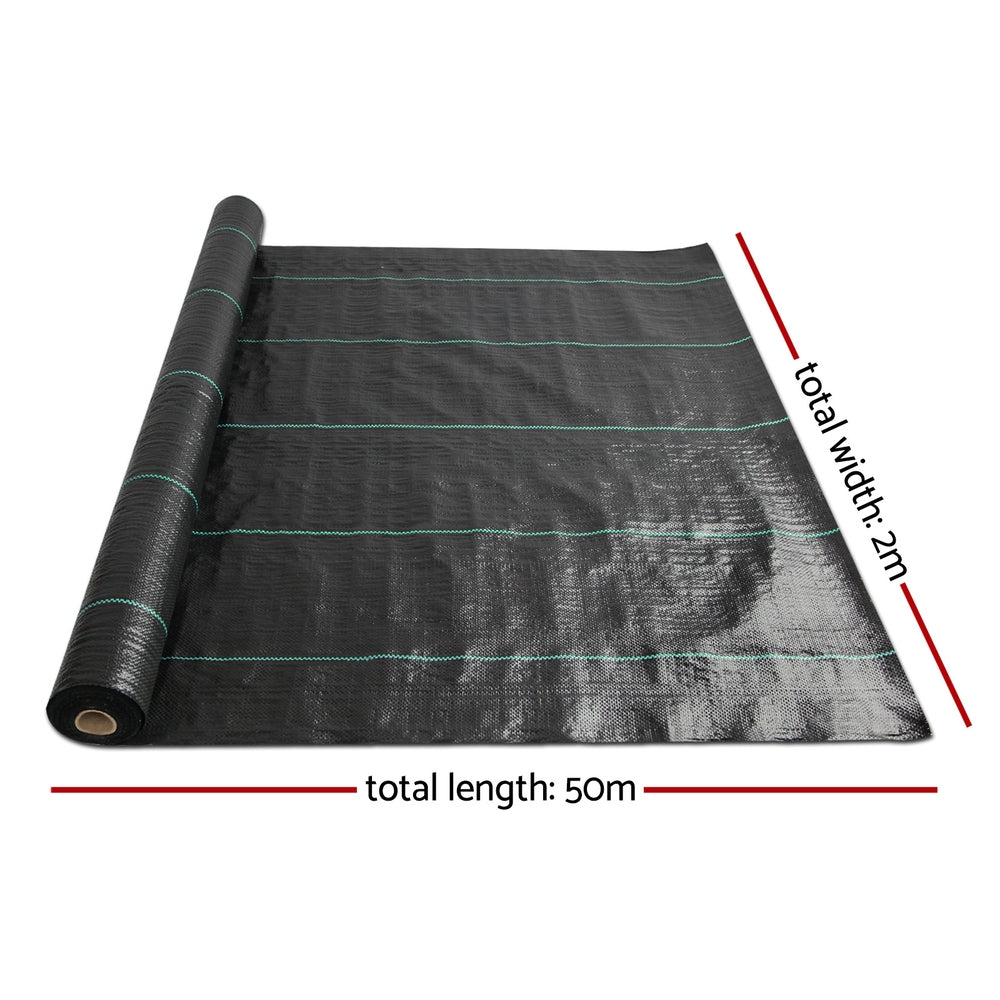 Weed Mat | 2x50m | 110GSM | Weed Control Fabric | Garden Mat