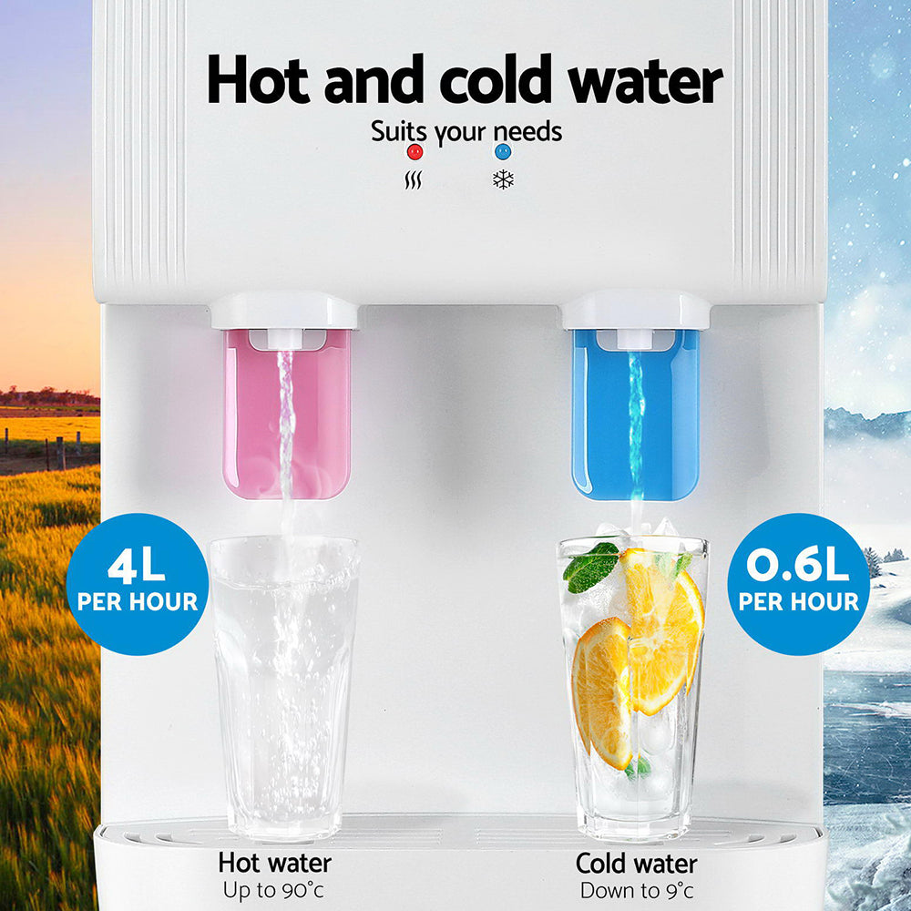 Devanti Water Cooler Dispenser | Bench Top | White