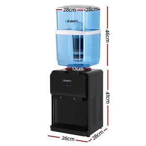 Water Cooler Dispenser | Bench Top | 22L | Black