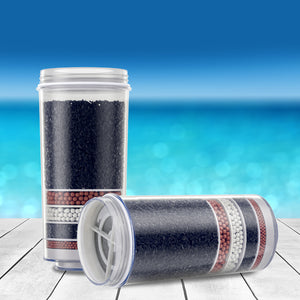 Devanti Water Cooler Filter Purifier 2 Pack Ceramic Carbon Mineral Cartridge