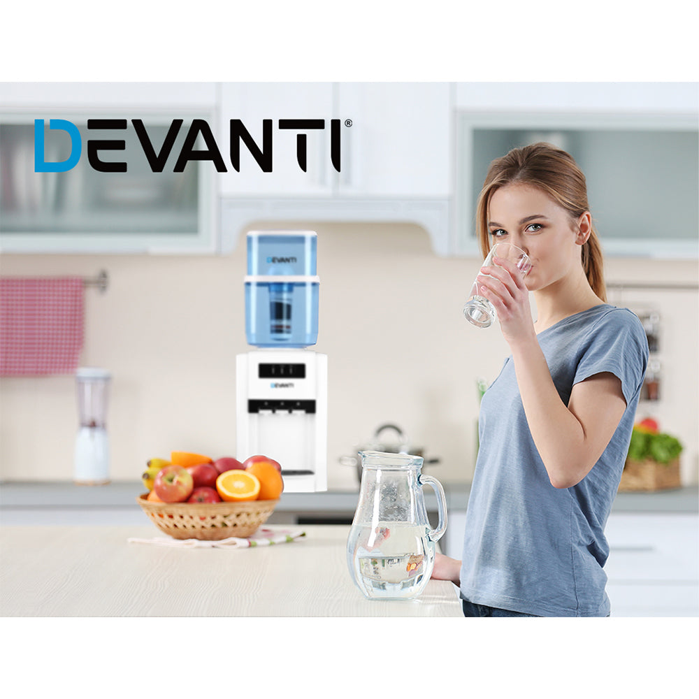 Devanti Water Cooler Filter Purifier 2 Pack Ceramic Carbon Mineral Cartridge