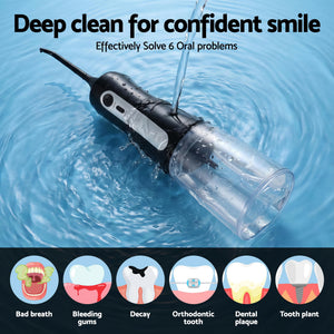 Cordless Water Flosser | Dental Oral Irrigator | Black