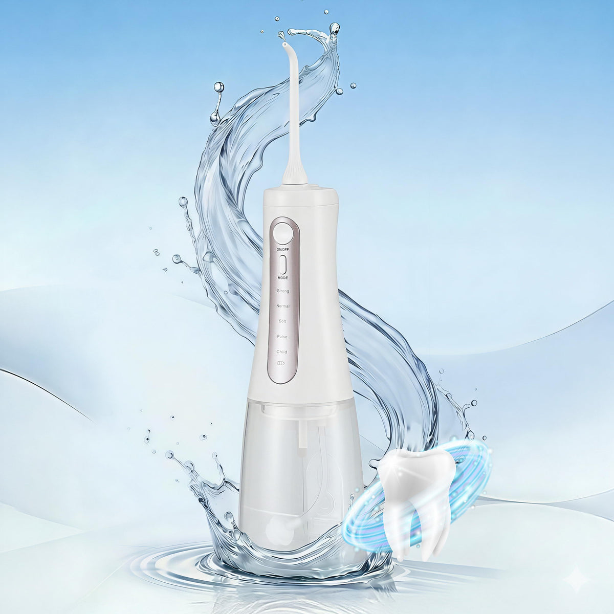 Cordless Water Flosser | Oral Irrigator | White