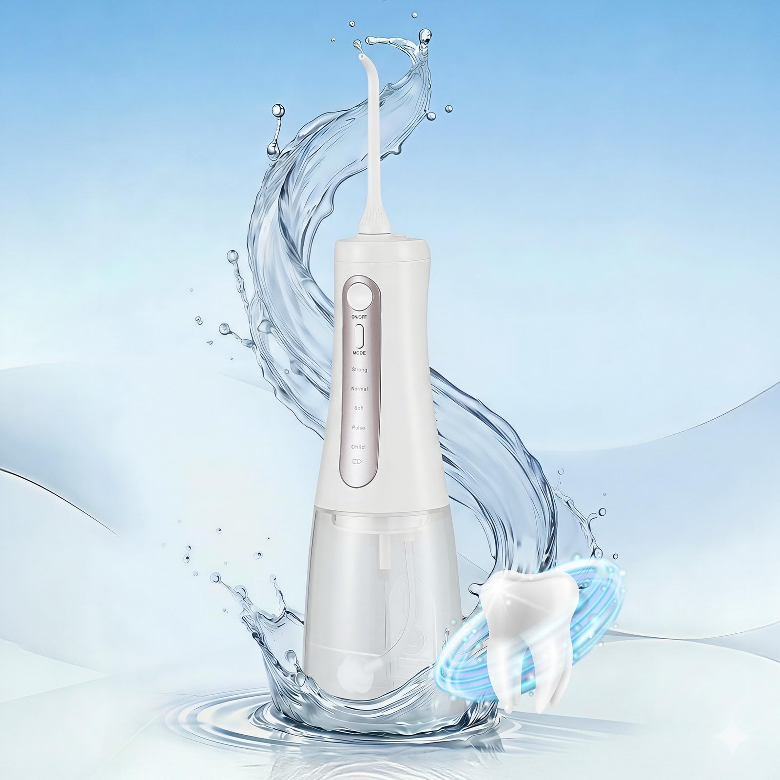 Cordless Water Flosser | Oral Irrigator | White