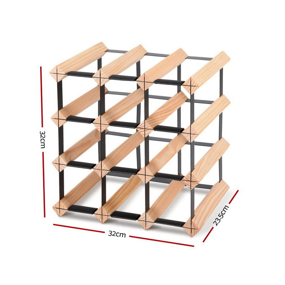 Wine Rack | 12 Bottle | Black