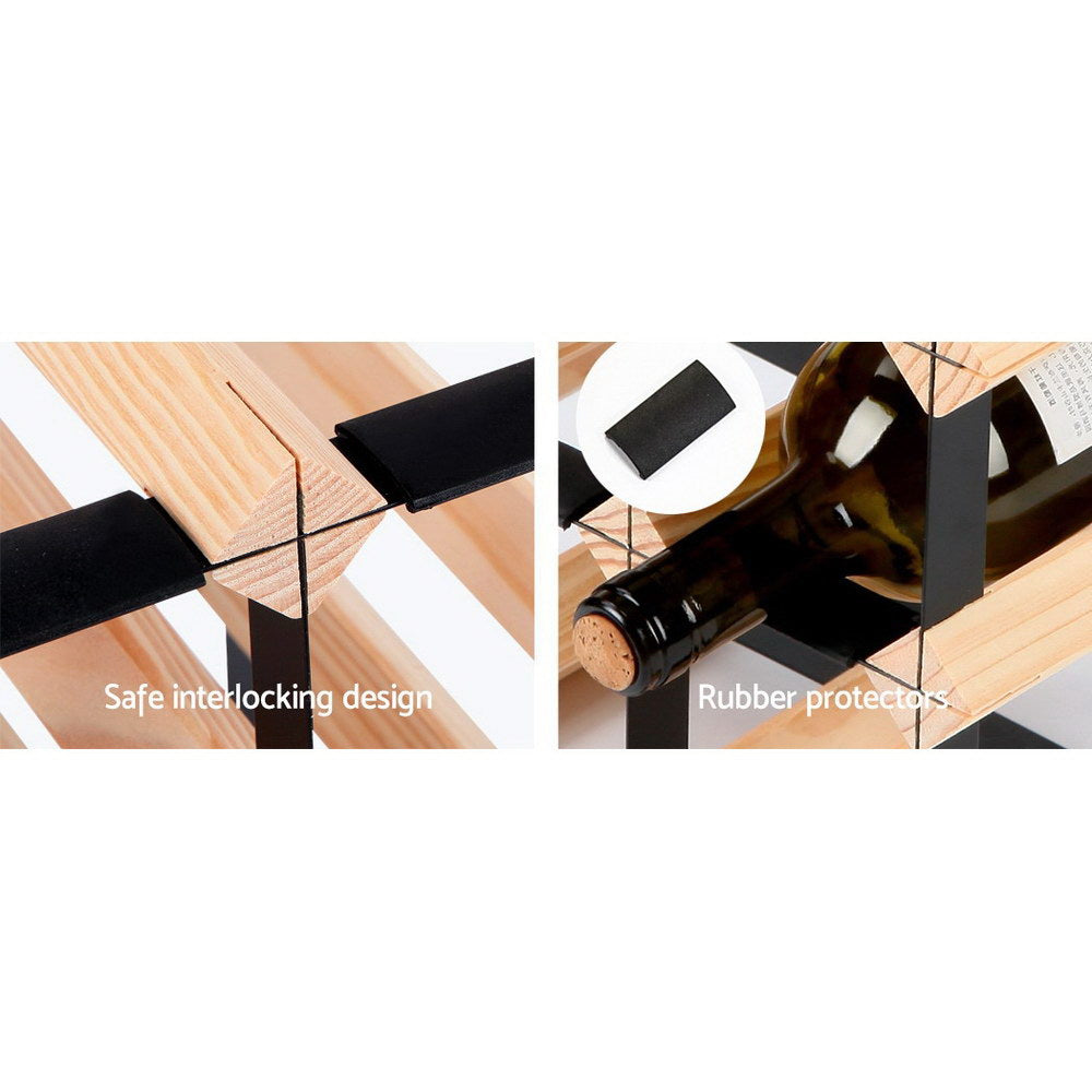 Wine Rack | 12 Bottle | Black
