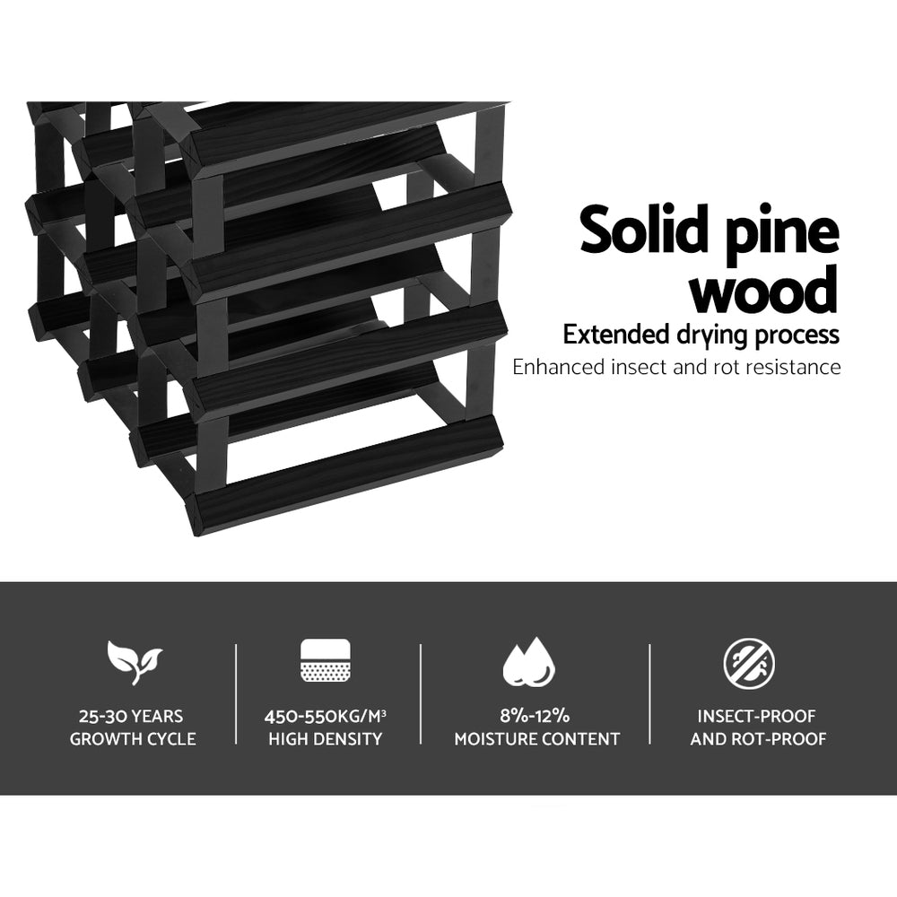 Wine Rack | 12 Bottle | Black