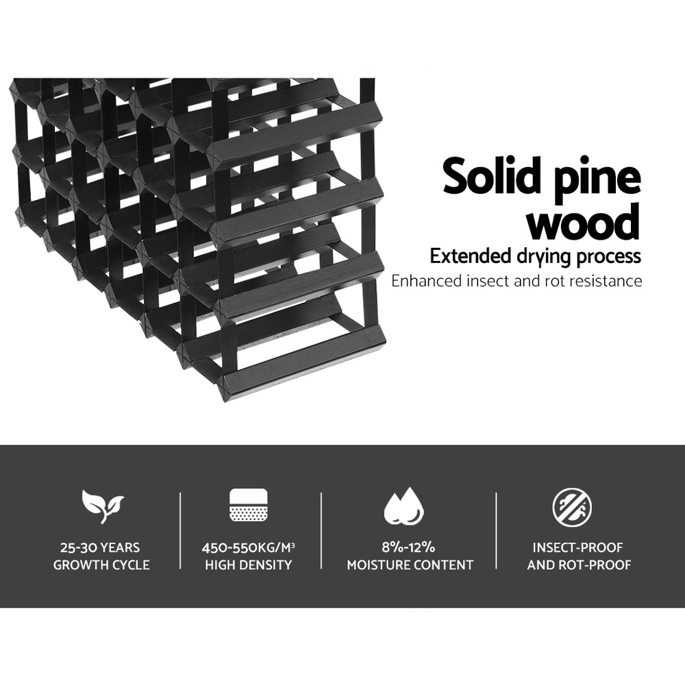 Wine Rack | 42 Bottle | Black