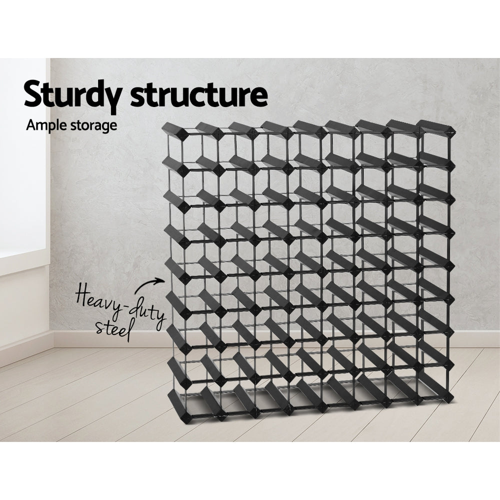 Wine Rack | 72 Bottle | Black