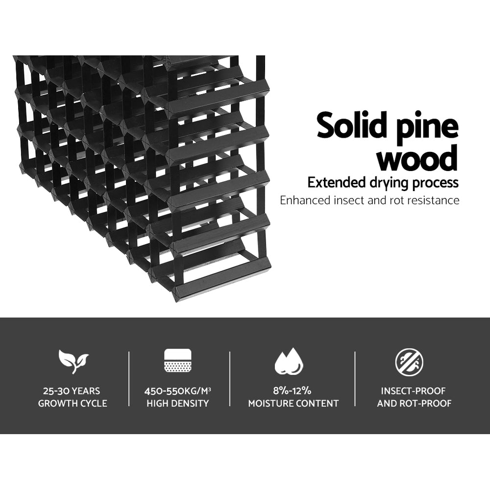 Wine Rack | 72 Bottle | Black