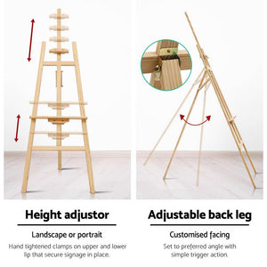 Artiss Painting Easel | Pine Wood | 175cm