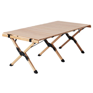 Outdoor Furniture | Wooden Egg Roll | Picnic Table | Camping Desk | 120CM