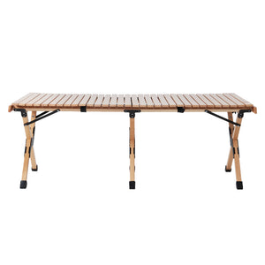 Outdoor Furniture | Wooden Egg Roll | Picnic Table | Camping Desk | 120CM