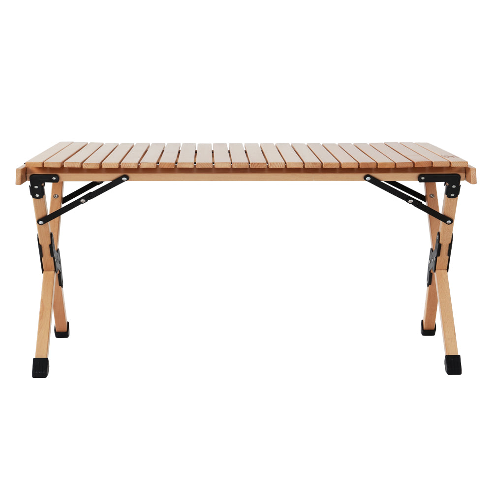 Outdoor Furniture | Wooden Egg Roll | Picnic Table | Camping Desk | 90CM
