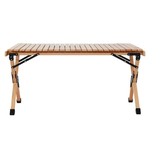 Outdoor Furniture | Wooden Egg Roll | Picnic Table | Camping Desk | 90CM