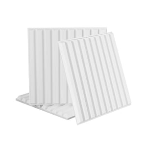 Artiss 3D Wall Panels Vertical PVC Decorative Panels 50x50cm Set of 15 Feature Wall Vert