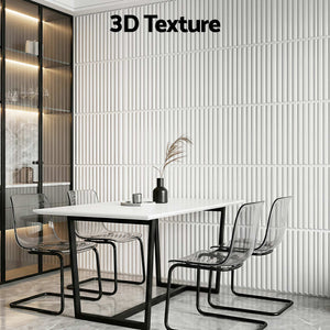 Artiss 3D Wall Panels Vertical PVC Decorative Panels 50x50cm Set of 15 Feature Wall Vert