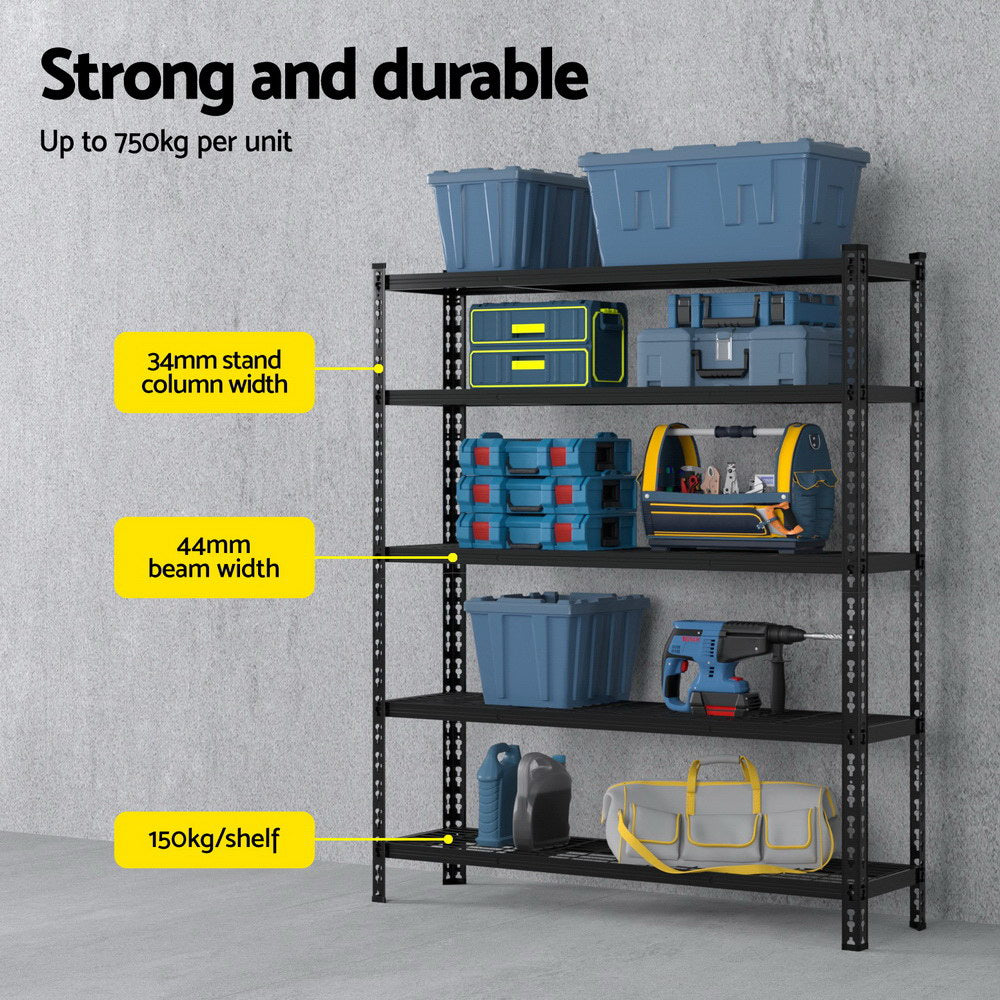 1.8MX1.2M Giantz Garage Shelving | Warehouse Rack
