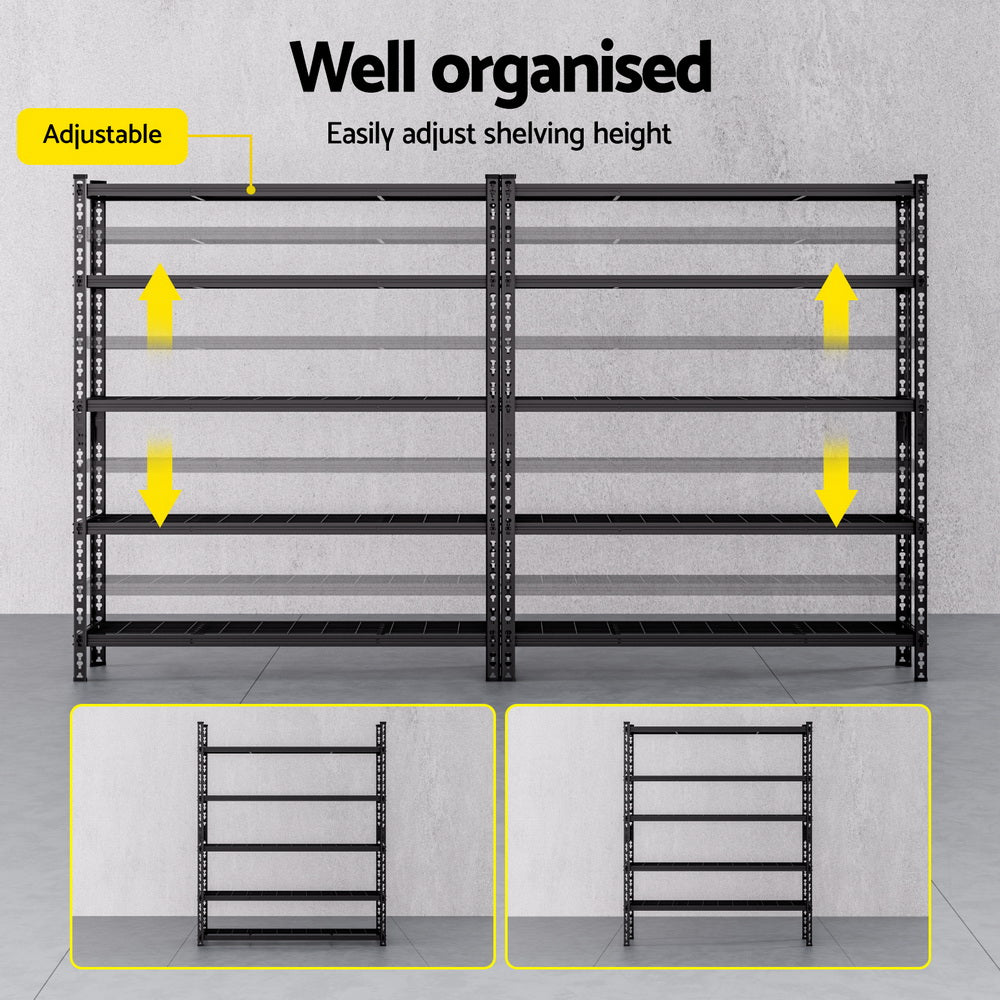 Giantz Garage Shelving | 1.8m x 2.4m | Warehouse Storage Rack