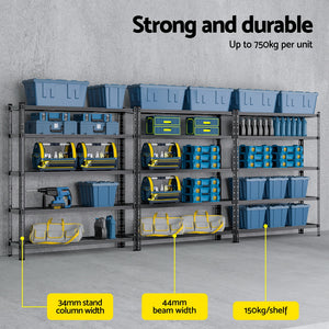 Giantz Garage Shelving | 3 x 1.8m | Warehouse Storage Rack